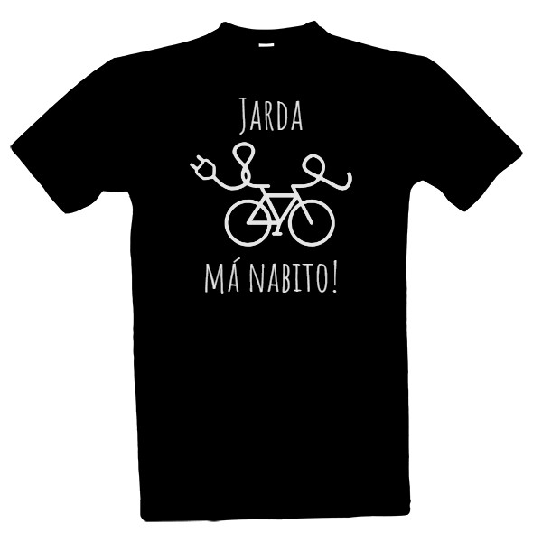 Tričko s potiskem Jarda má nabito! (uprav si sám)